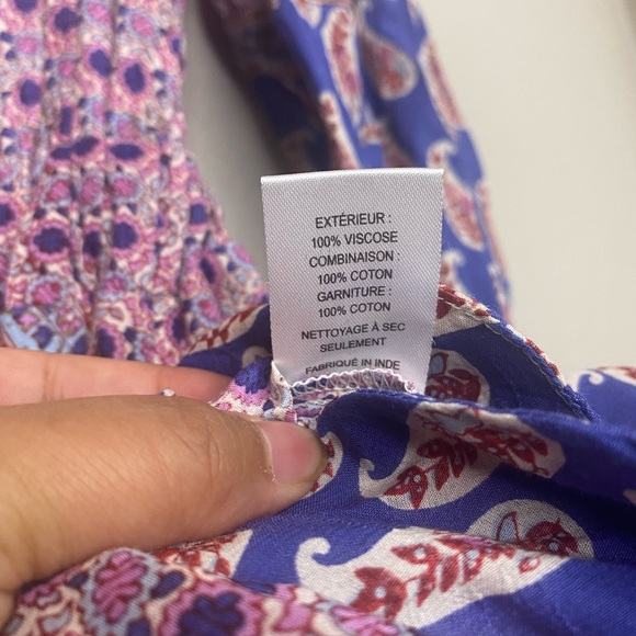 Sea NY Bianca Floral Paisley Boho Jumpsuit / Blue Pink / Size 4 / Sea New York - Picture 7 of 11
